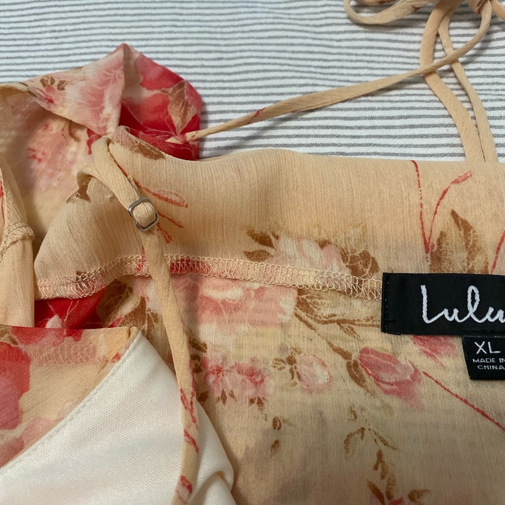 Lulu’s Floral  Midi Dress NWT XL - Picture 9 of 11